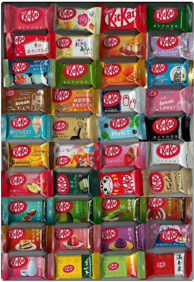 KITKAT 33 Japanese Kit Kat Mini Bars ALL DIFFERENT FLAVORS