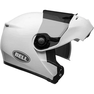 Bell SRT Modular Flip-Front Motorcycle Helmet Plain Gloss White