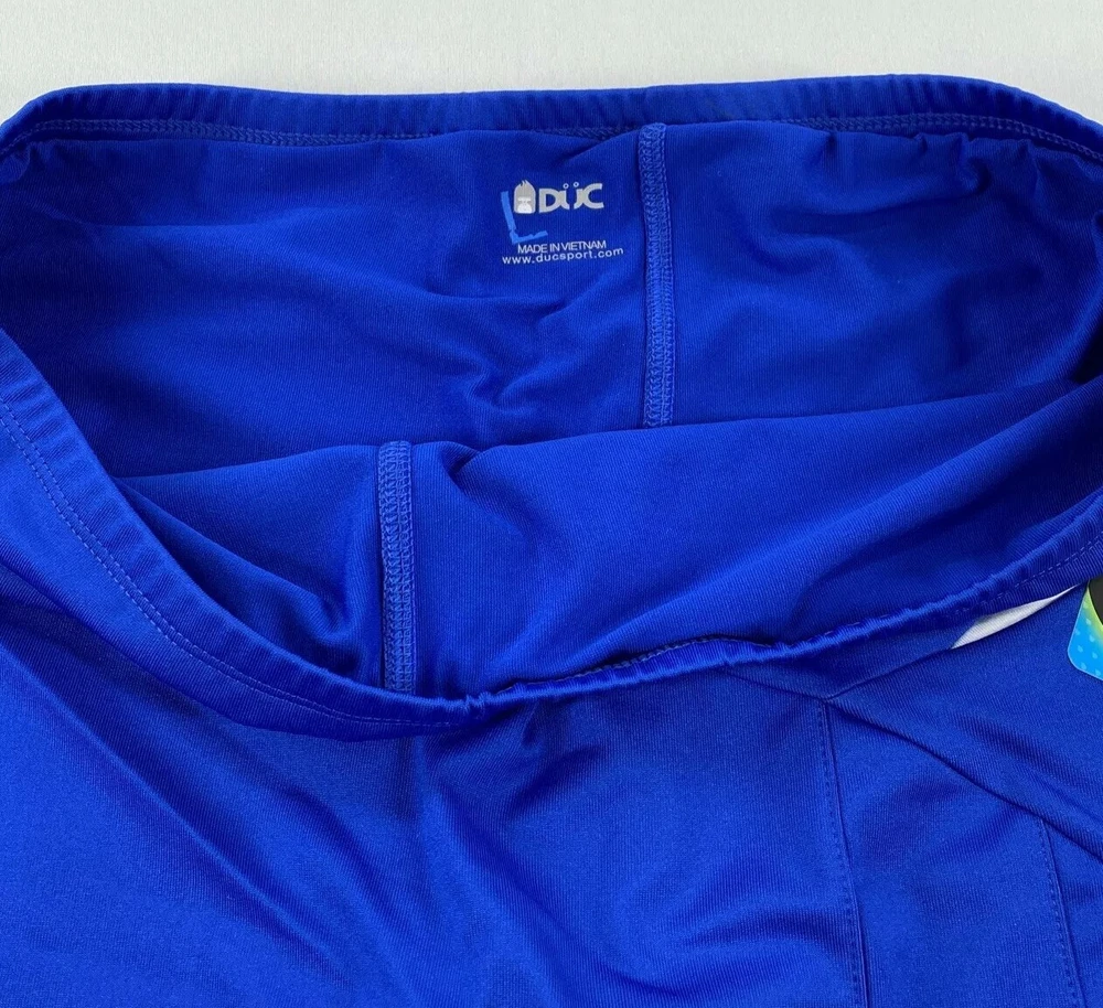 Women's DUC Sports Tennis Skirt Skort in Blue/White - Size Large