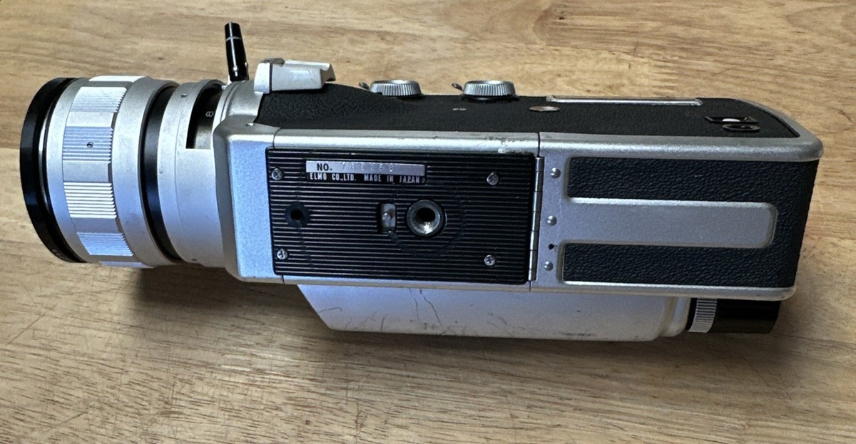 Elmo Super 106 Silver Super 8 Movie Camera From JAPAN/UNTESTED/AS