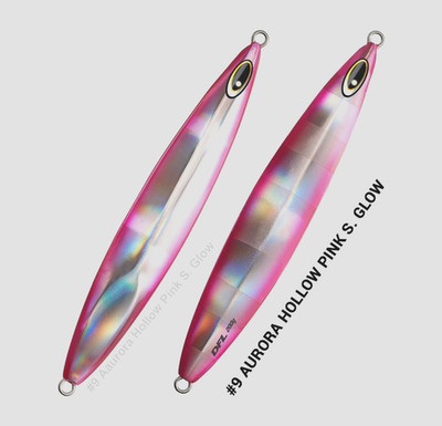 Maxel DRAGONFLY slow Pitch Jig 200 Grams Pink Silver Glow Premium SPJ