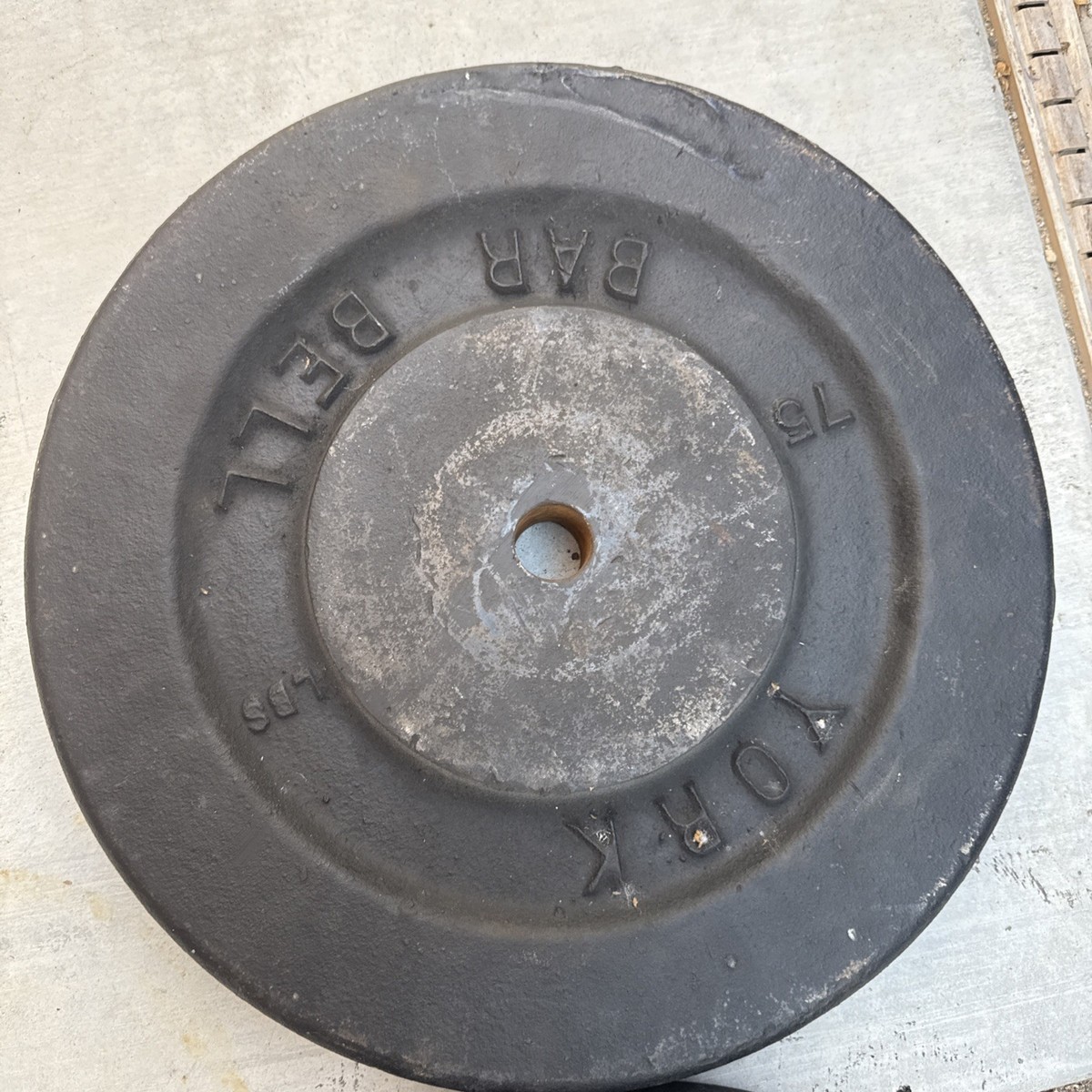 Plaque De Poids Standard York 10 Lb – Fonte Vintage Années 70/80 (Occasion)