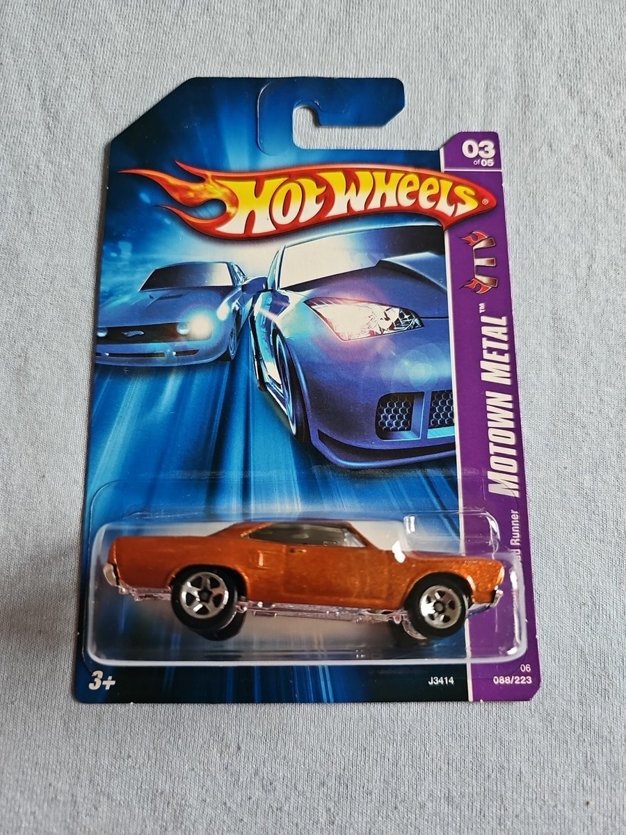 2006 Hot Wheels '70 PLYMOUTH ROAD RUNNER 88/223 GREAT CARD Motown
