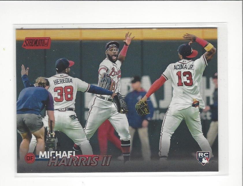2023 Stadium Club Red Foil #113 Michael Harris II RC Rookie Braves