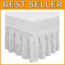 Adjustable Polyester Cotton Dust Ruffle Queen/King