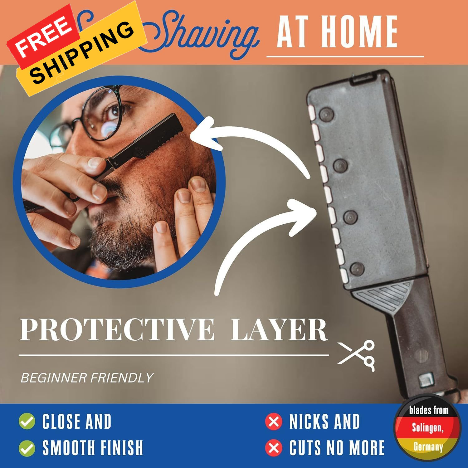 10 Better Barber Homie Edition Razor Blades - Men's Safety for... 