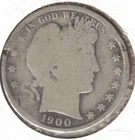 1900 Philadelphia Circulated Silver Liberty Head Half Dollar Coin! #3