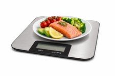 Bilancia digitale da cucina in acciaio inox 5 kg touch lcd elettronica con tara