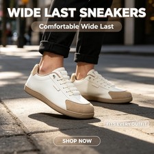 Men Casual Shoes Wide Toe Comfortable Daily Walking Shoes Outdoor Flat Sneakers