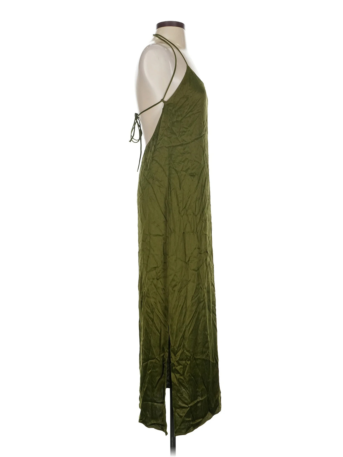 Something Navy Women Green Casual Dress S - image 3