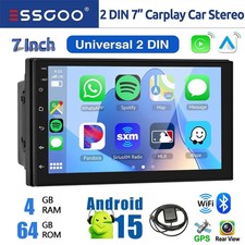 7 In Android 15 Double 2 Din Carplay Car Stereo Radio GPS WIFI BT Touch Screen