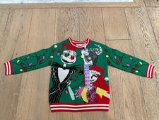 New Disney Kids Tim Burton The Nightmare Before Christmas Sweater XS 5/6