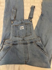 Levi Strauss Signature Gold Hertiage Overall Bibs Womens Medium Denim Jeans M