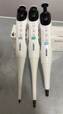 Set of 3 Integra Evolve Pipettes single channel adjustable 20, 200, 1000