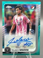TELASCO SEGOVIA rc #'d/199 AUTO Aqua Refractor 2025 Topps Chrome INTER MIAMI CF