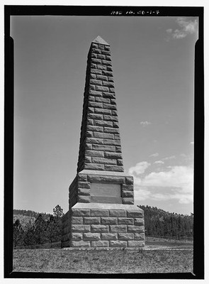 Battle Monument Sanitarium Monument Rear Elevation 1910s Obelisk Colorado