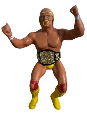 Vintage 1984 Hulk Hogan 8'' W/Belt Titan LJN Wrestler Figure B10