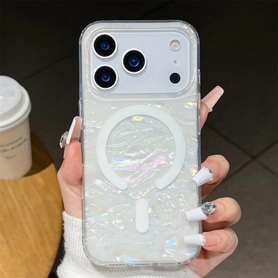 Glitzer Hülle Magsafe Case für Apple iPhone 17 16 15 14 13 12 Pro Max Plus Air