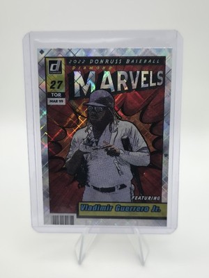 Donruss Vladimir Guerrero Jr. Marvels Diamond MAR 99 Blue Jays Baseball 2022