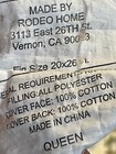 Vtg Queen Quilted Pink Green Roses Sham Pillow Case By Rodeo Home 100% Cotton — photo 8