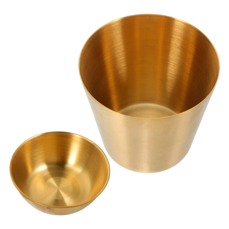  1 Set Mini-Dipschalen aus Edelstahl, Mehrzweck-Gewürzbecher, Servierhalter für