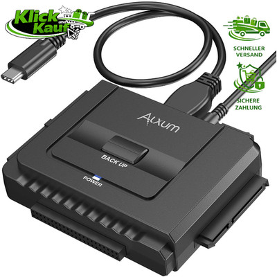 Alxum IDE SATA zu USB-C Konverter 2 5 3 5 Festplatte 5 2