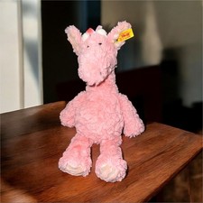 Steiff Giselle Giraffe Rose 12" Soft Cuddly Friends 068133 plush Lovey Pink Baby