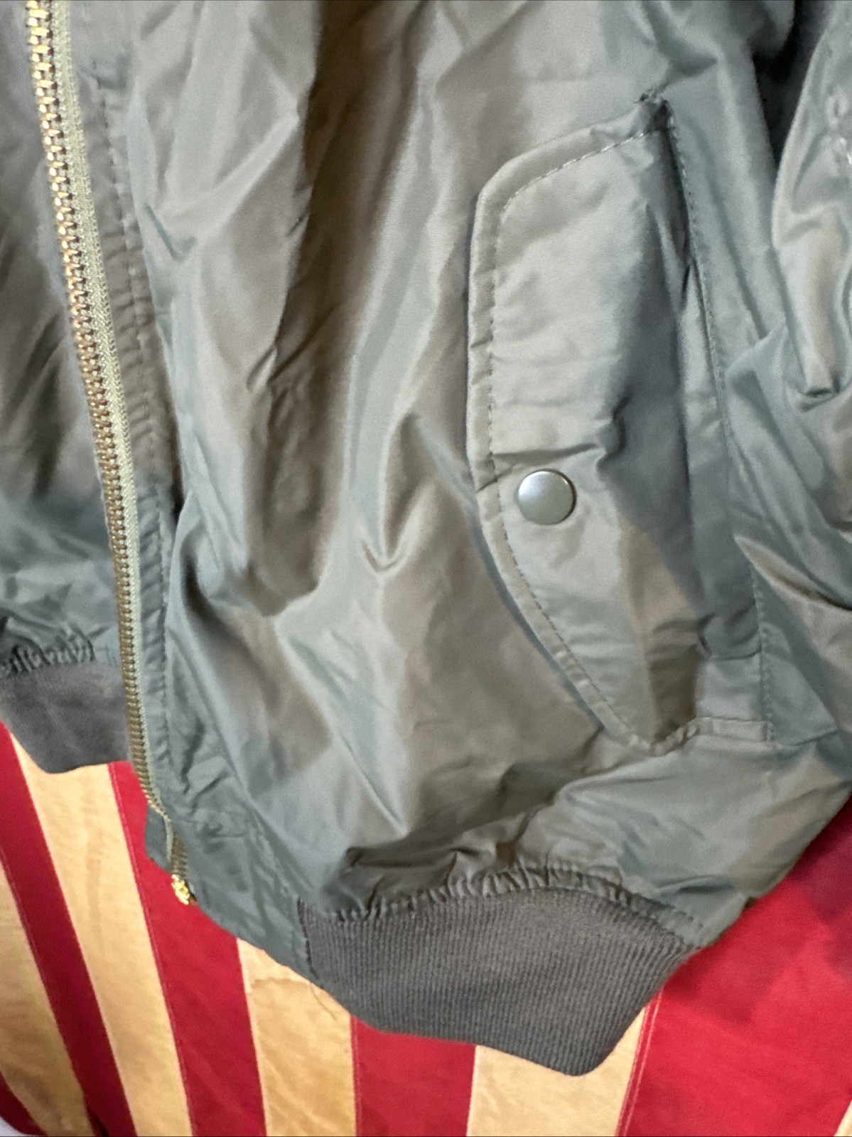 Small Army Full-Zip Bomber Jacket Patch Embroide … - image 4