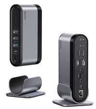 USB C Docking Station Dual Monitor, Baseus 14-in-1 Laptop Docking Station 