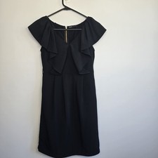 Tokito Womens Dress Size 6 Little Black Dress Midi 