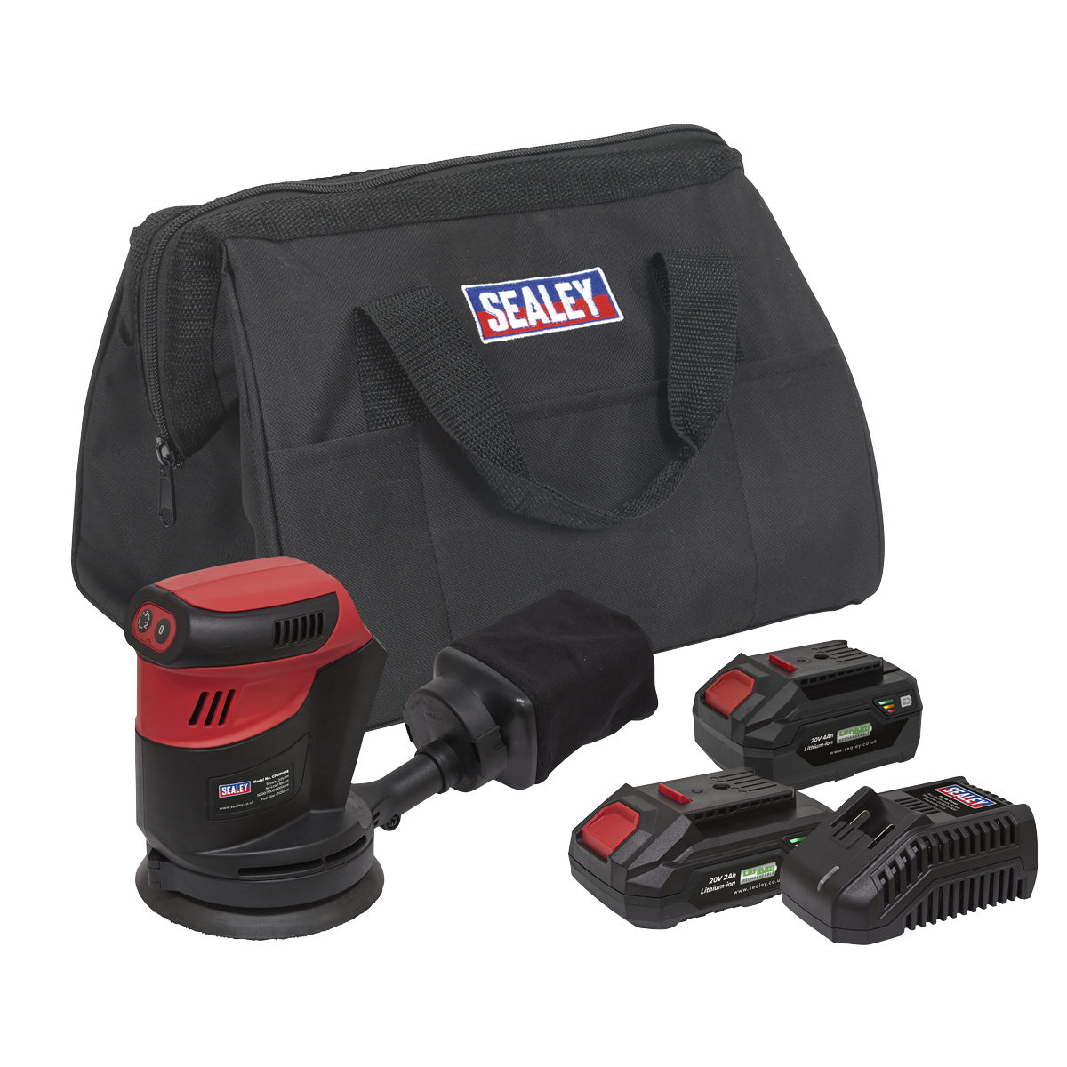 Cordless Orbital Palm Sander Kit Ø125mm 20V 2Ah SV20 Series