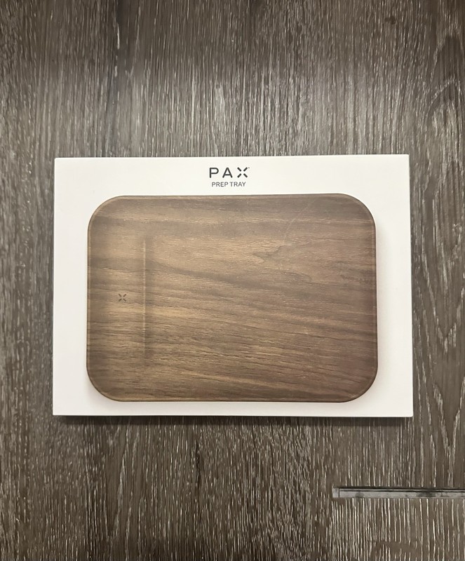 PAX ‘Prep Tray’ Rolling Tray Faux Wood Finish SEALED