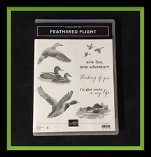 Stampin' Up! FEATHERED FLIGHT Stamp Set - see examples! Hard to find! #461