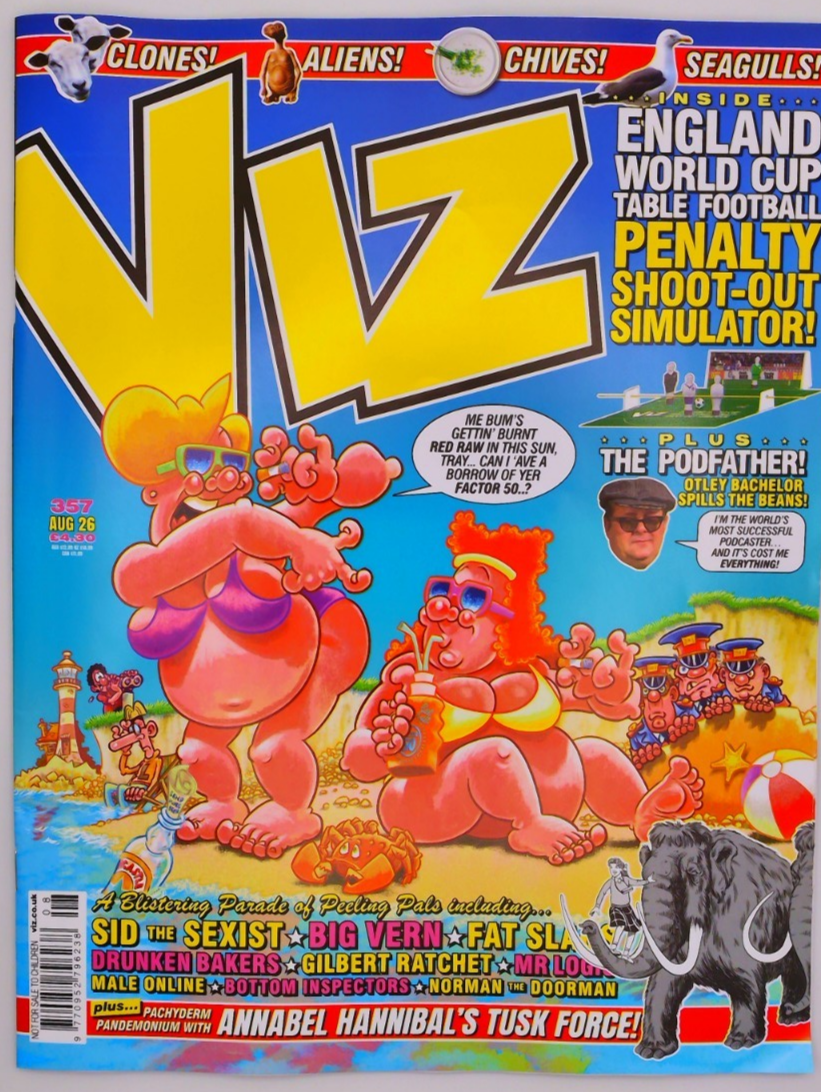 Viz comic magazine July 2026 England World Cup Table Football Penalty shoot-out