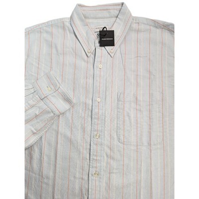 Club Monaco Mens Oxford Cotton Striped Button Down Shirt Sz XXL Slim NWT $90