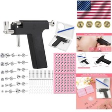 DIY Ear Piercing Kit with Stainless Steel Studs Quick and Safe Applications
