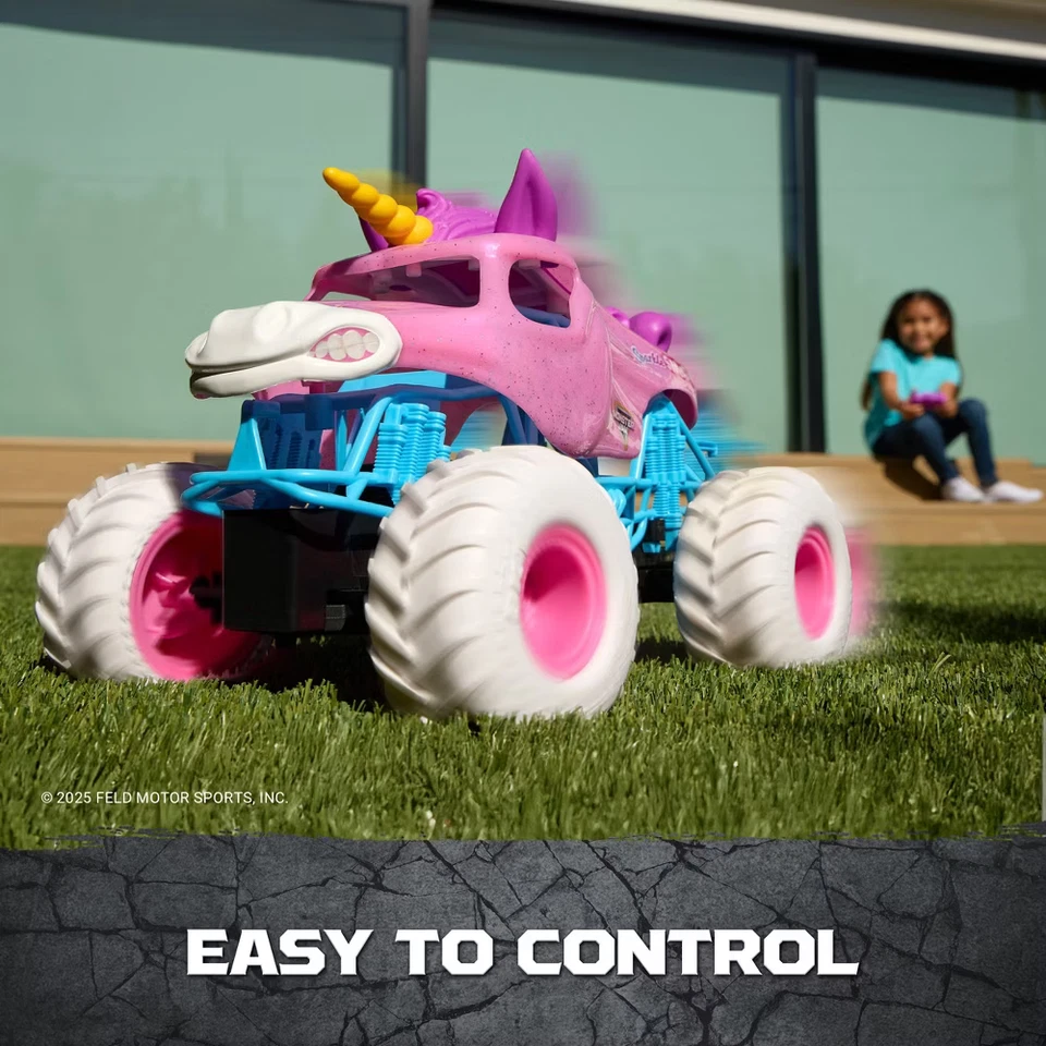 MONSTER JAM 1:15 Sparkle Smash Unicorn REMOTE CONTROL RC Vehicle CHRISTMAS 2025 - Image 4 of 4