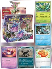 Pokemon Gewalten der Zeit TEF DE Common + Uncommon Einzelkarten NM Sleeved
