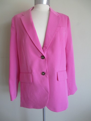 H&M Pink Two Button Oversized Blazer New With Tag SZ XS