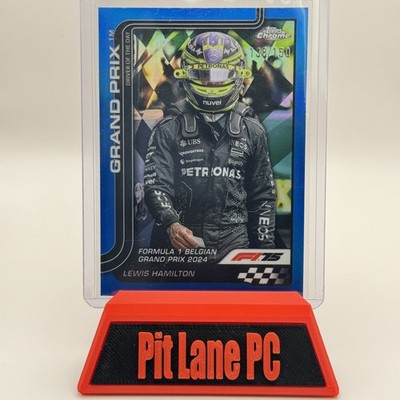 2025 Topps Chrome Formula 1 #135 Lewis Hamilton Blue Refractor #/150