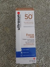 Image of Ultrasun Face Tinted Honey SPF50 50ml Boxed New