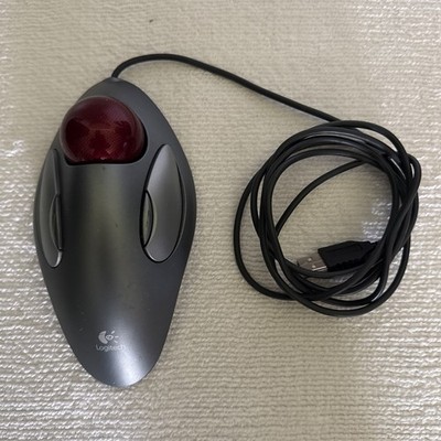 Logitech Trackman Marble Trackball Wired USB Mouse T-BC21, P/N 810-000767 Tested