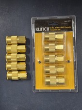 Lot Of 10 New Klutch 3/8" Female Brass Quick Coupler 3/8" NPT