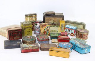 F x 30 Vintage Collection of Advertising Tins Including Cadbury Etc