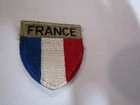 VINTAGE MILITARY PATCH WW2 ERA FRENCH WAR AIDE FRANCE 2 INCHES CAP SIZE