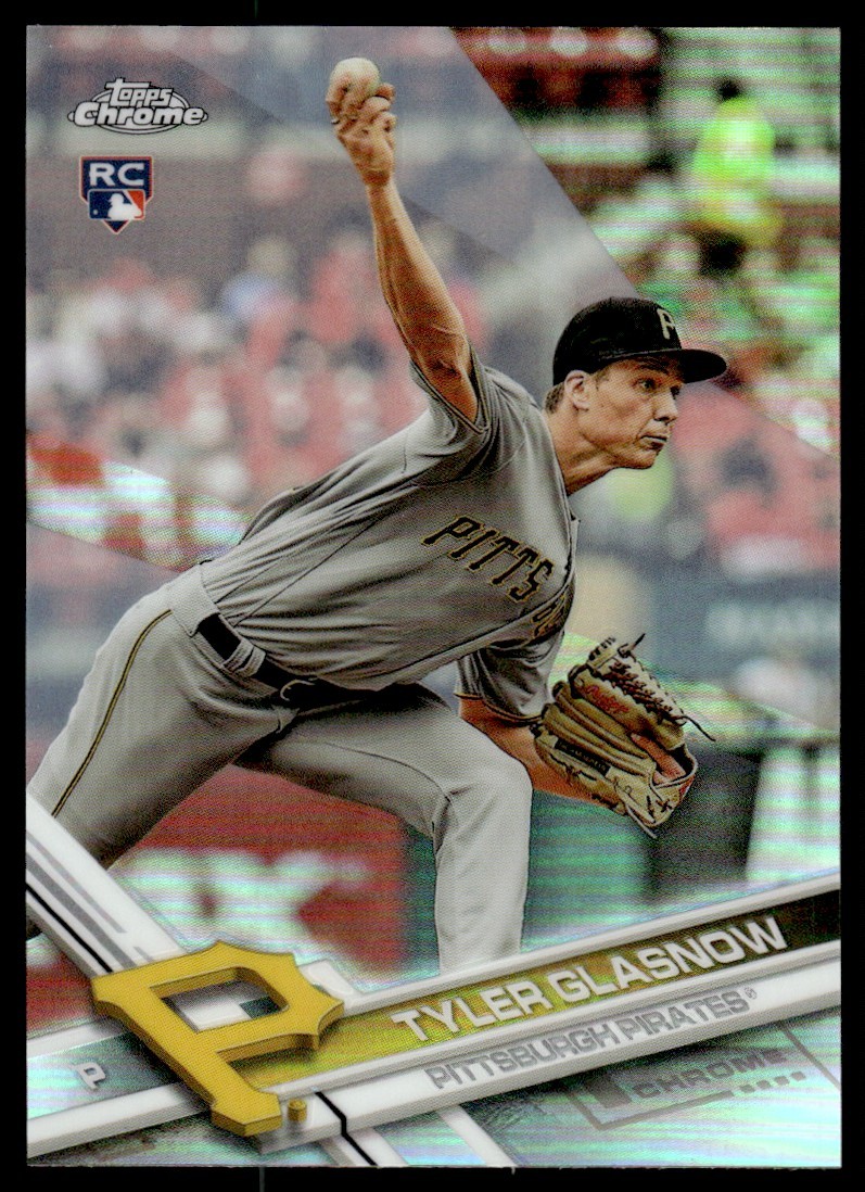 2017 Topps Chrome Refractor Tyler Glasnow Rookie Pittsburgh Pirates #189