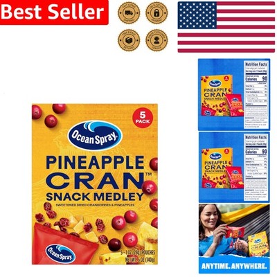 Pineapple Cranberry Snack Medley Fruit 5ct 1oz Pouches Gluten Free Fat Free