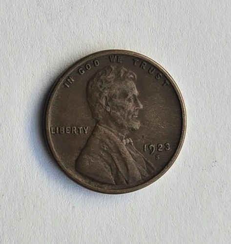 1923-S Lincoln Wheat Cent 1c - "Nice Coin" - Free Shipping