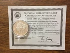 1889 CC Morgan Silver Dollar Proof Coin; National Collectors Mint; #BB0713 COA