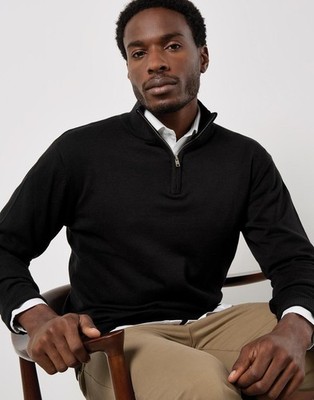 Herren Regular Fit Arundel 1/4 Zip Sweater | Kustom Kit | KK254